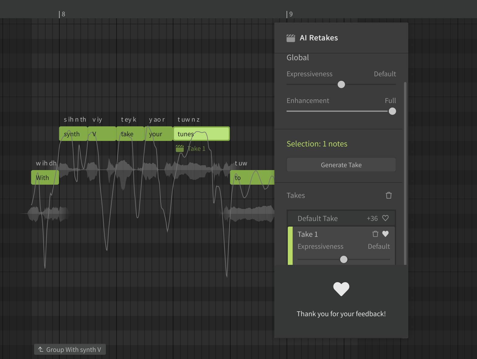 Synthesizer V Studio English Tutorial, Pt. 6 – Getting Your Pitch Right
